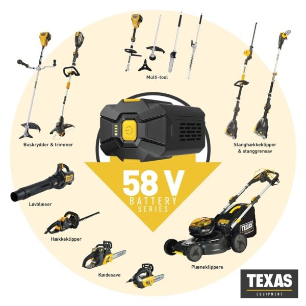 Žoliapjovė akumuliatorinė TEXAS GTZ5800 58V - Image 2